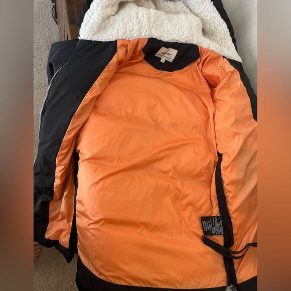 Orolay Thicken Down Puffer Hooded Jacket Black Winter Snow Coat - Picture 8 of 13